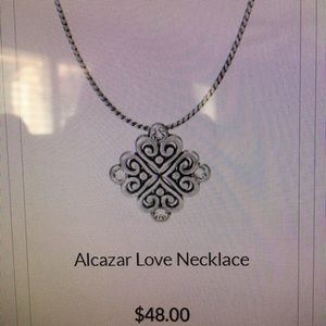 BRIGHTON NECKLACE, Silver, adjustable rhinestones.